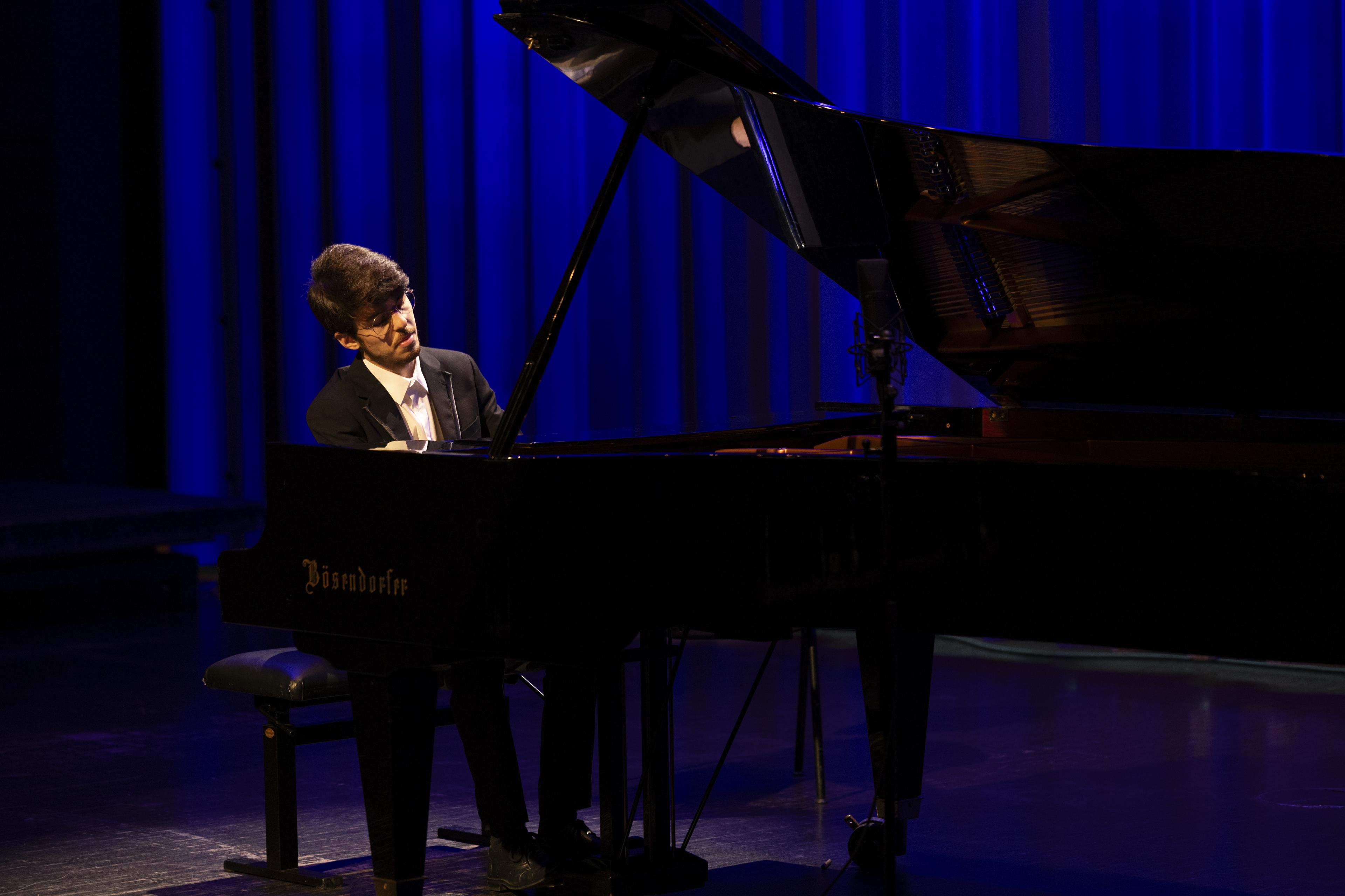 Martim Almeida performing on stage
